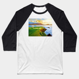 Beautiful acrylic on canvas of the 7th hole at Pebble Beach Baseball T-Shirt